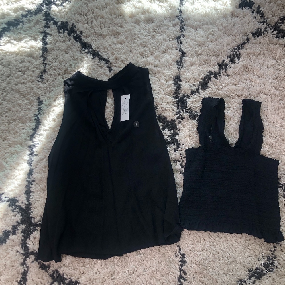 BLACK TOPS EACH $10